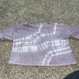 American eagle, purple tie dye, cropped top